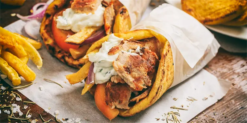 A gyros wrap